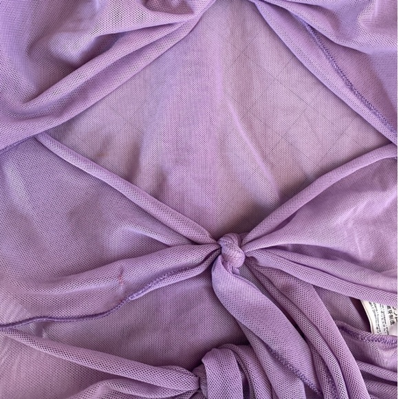 Anna Sui X Heaven Marc Jacobs Mesh Tie Top Small - Limited Edition- $95.00 Lilac - Picture 14 of 14